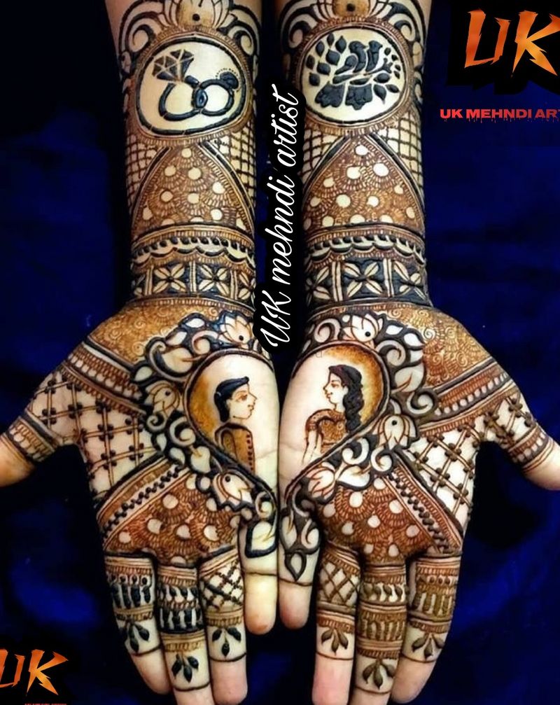 engagement mehndi designs Archives - Ram Kumar Mehandi