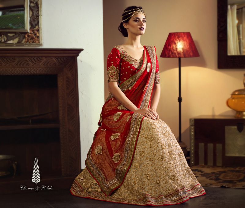 Blissful Cream Colored Designer Heavy Thread Work Lehenga Choli With D –  TheDesignerSaree