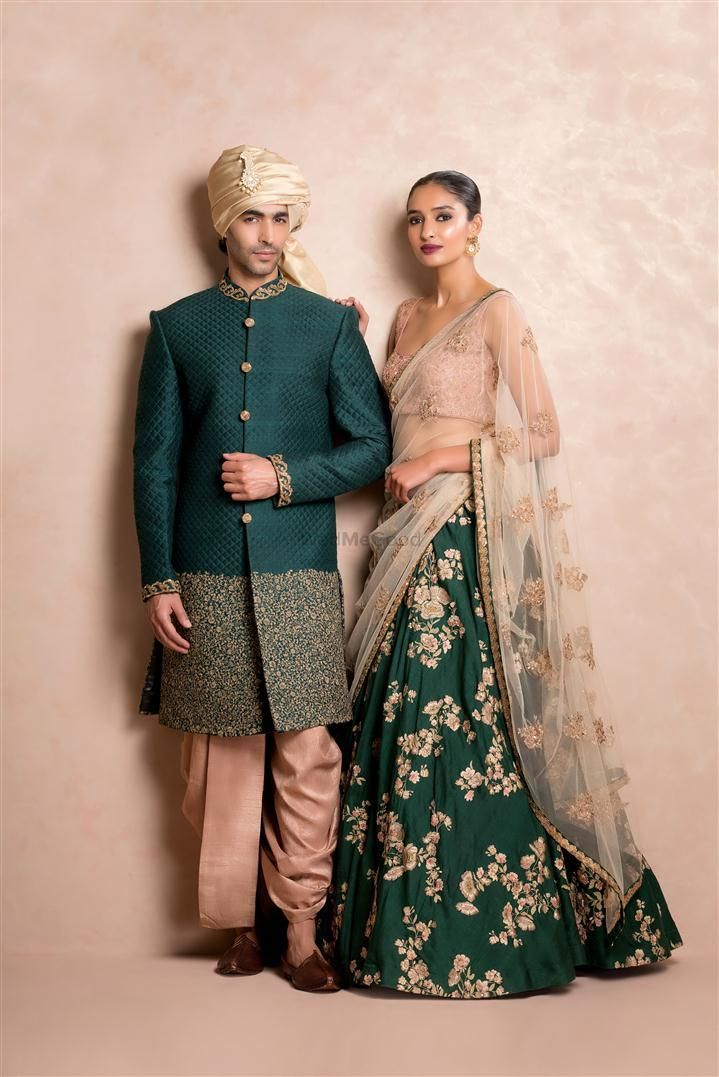 Buy Brijraj Party Dark Green Velvet heavy Embroidered Lehenga, Choli and  Dupatta Set, Comes with a matching dupatta it can be stitched upto size 44  Inches at Amazon.in