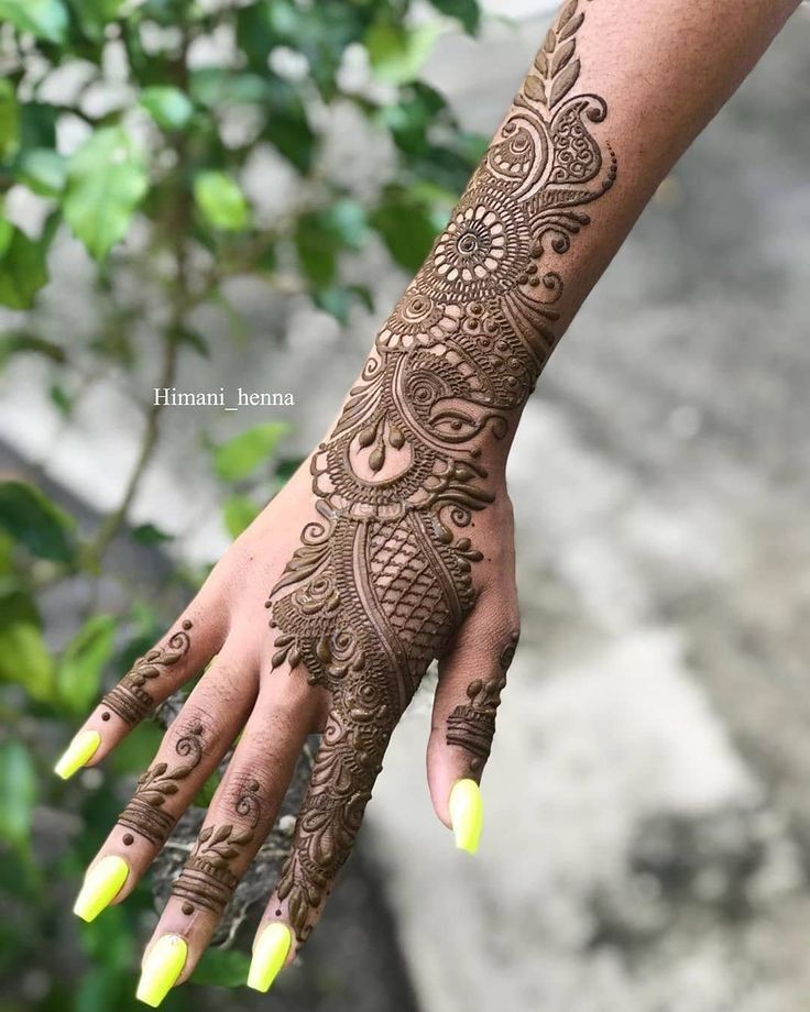 rajasthani mehndi designs for hands arabic