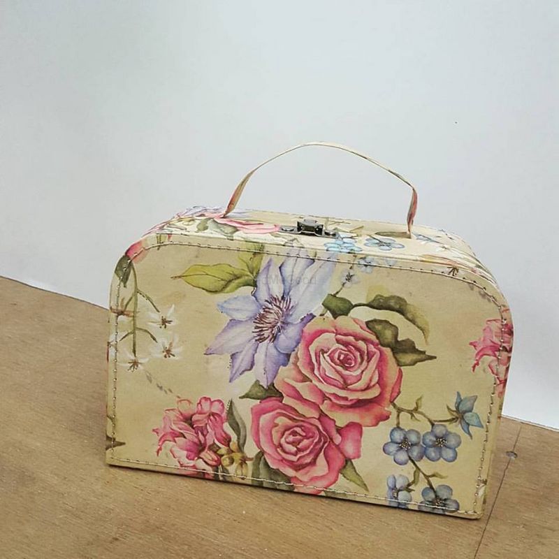 Photo of floral print pouches