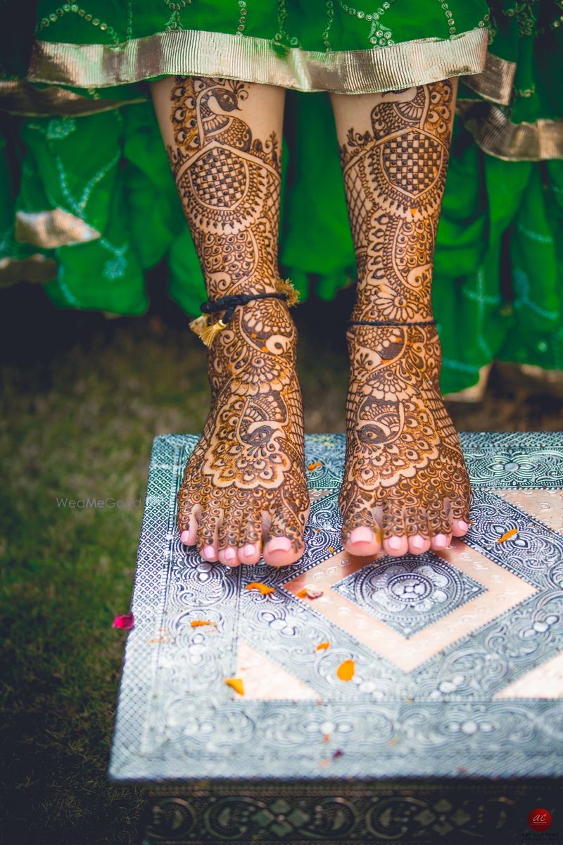 Photo of Bridal feet mehendi design