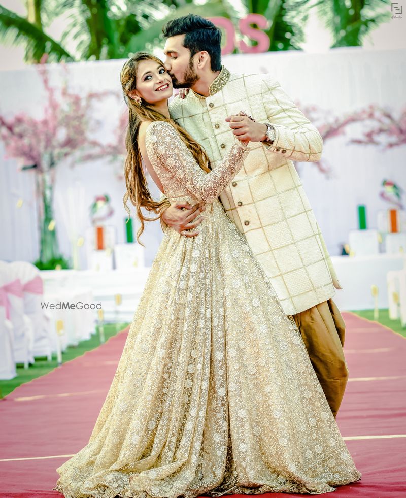 White gown for clearance engagement