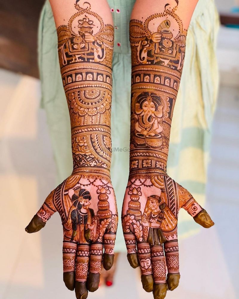 Which are some of the latest wedding Mehndi designs? - Quora