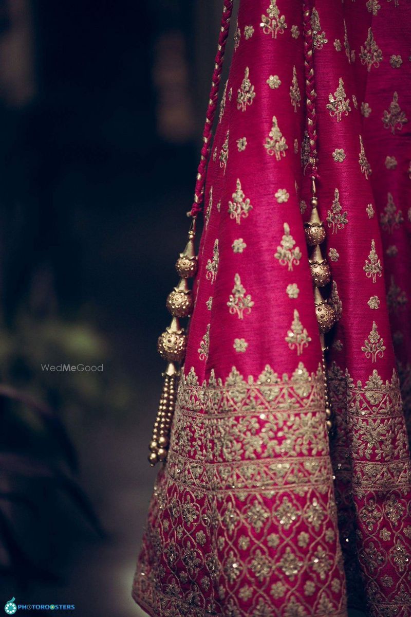 Pomegranate pink hot sale bridal lehenga