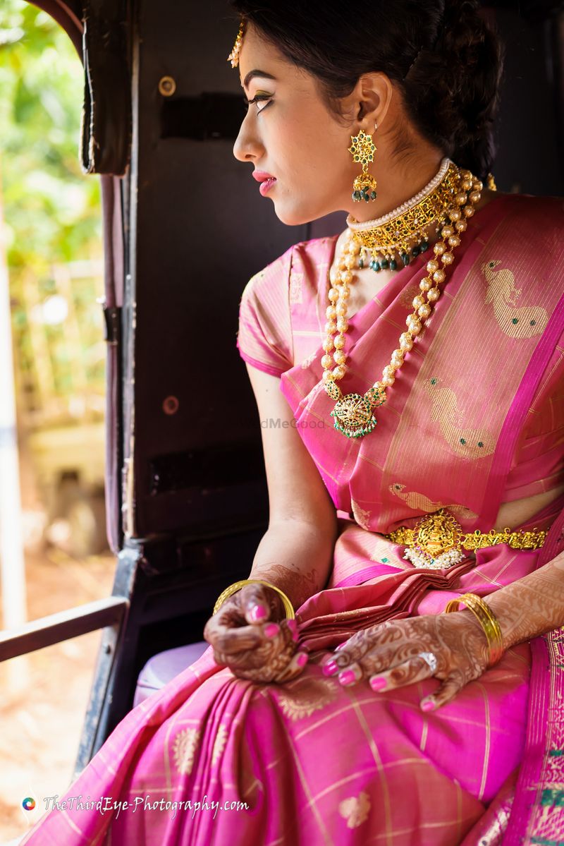 Buy Gold Plated Choker Necklace With Round Minakari Pendant, Polki Work And  Dangling Grey Beads KALKI Fashion India
