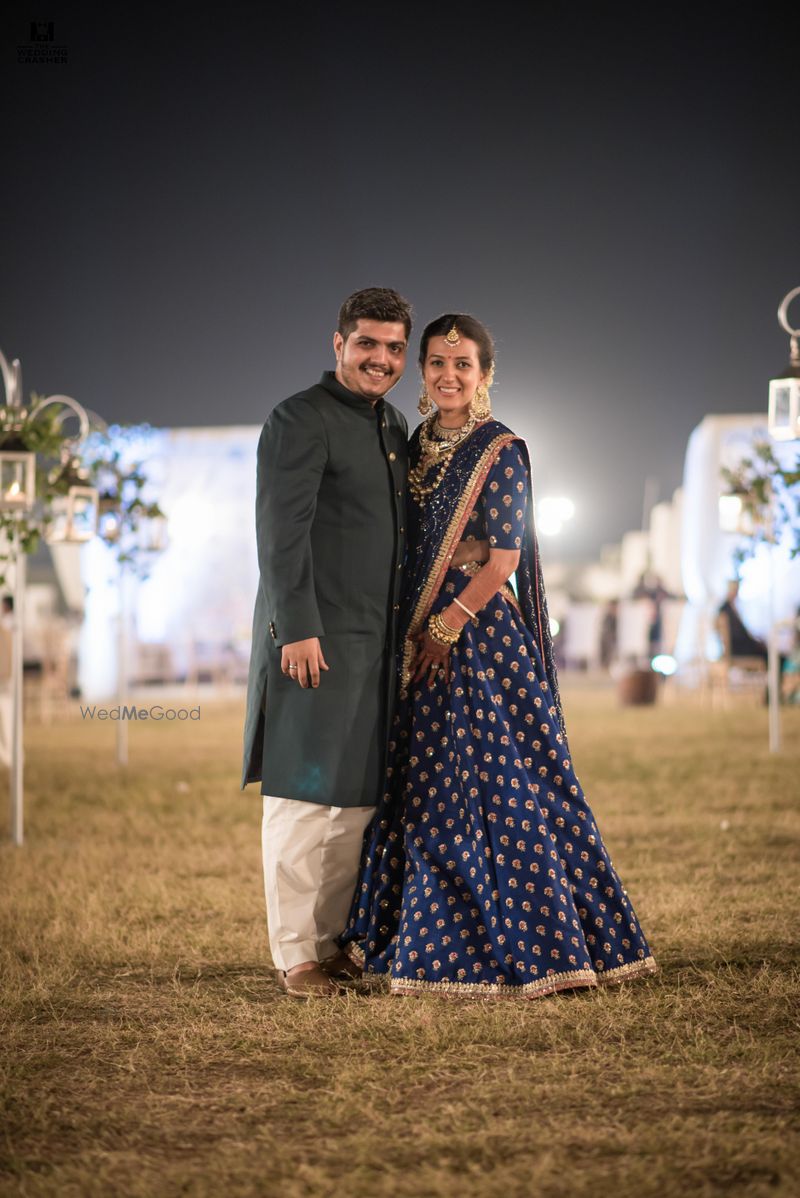 Blue hotsell sabyasachi lehenga