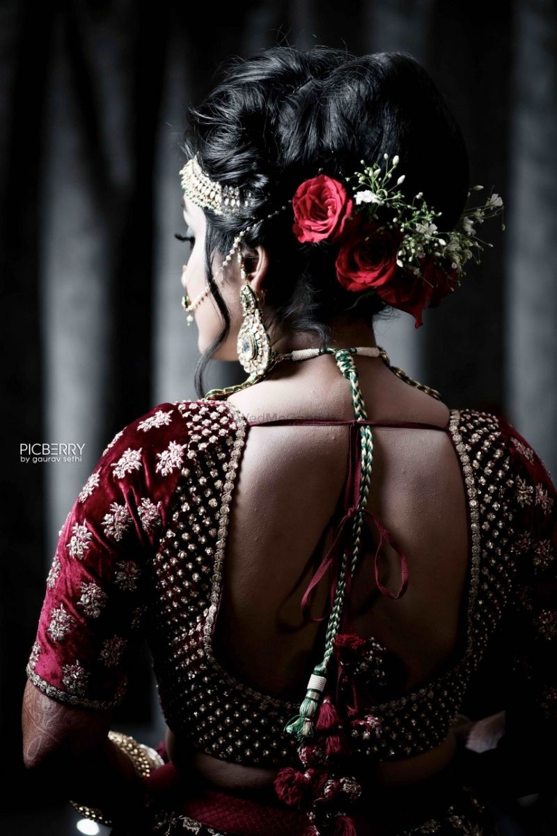 Elegant Pink Lehenga | Bridal bun, Indian bridal hairstyles, Bride  hairstyles for long hair