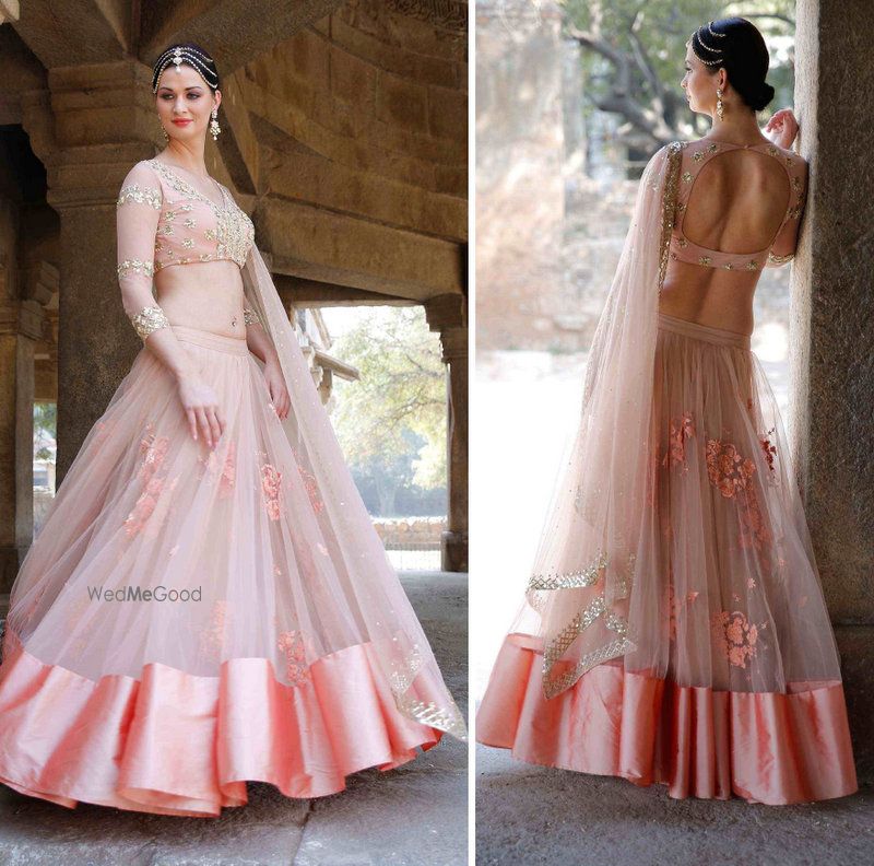 lightweight lehenga for engagement