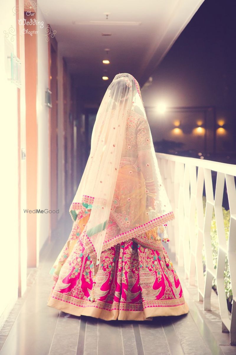 Photo of Bright Pink bridal lehenga by Anju Modi