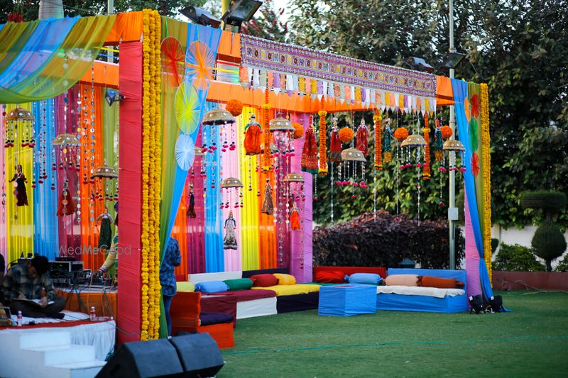 Photo of Traditional Colorful Mehendi Decor