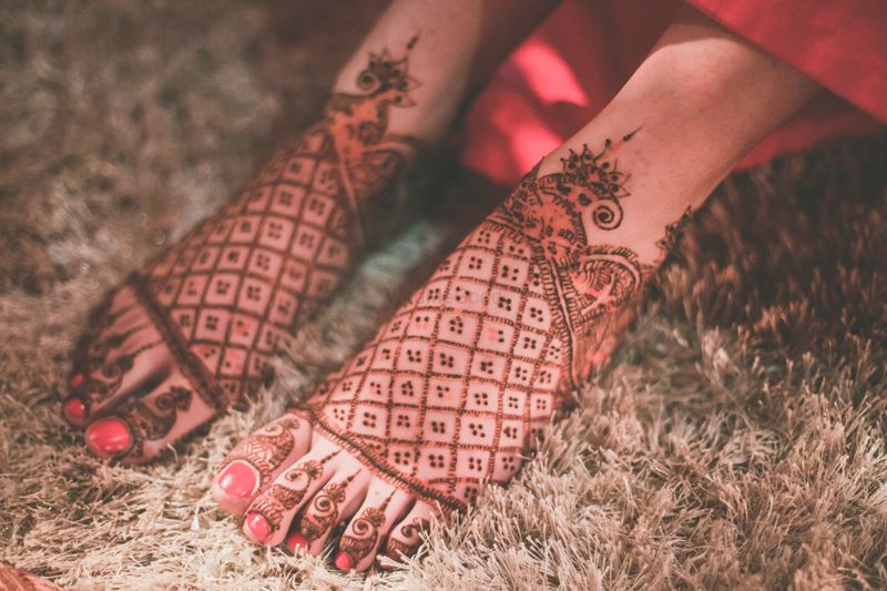 Photo of Jali mehendi on feet