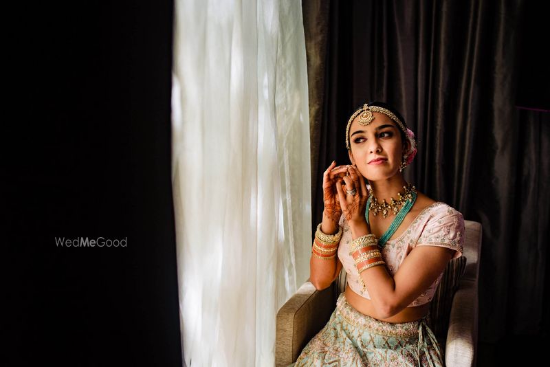 Photo of Getting ready shot of a bride.