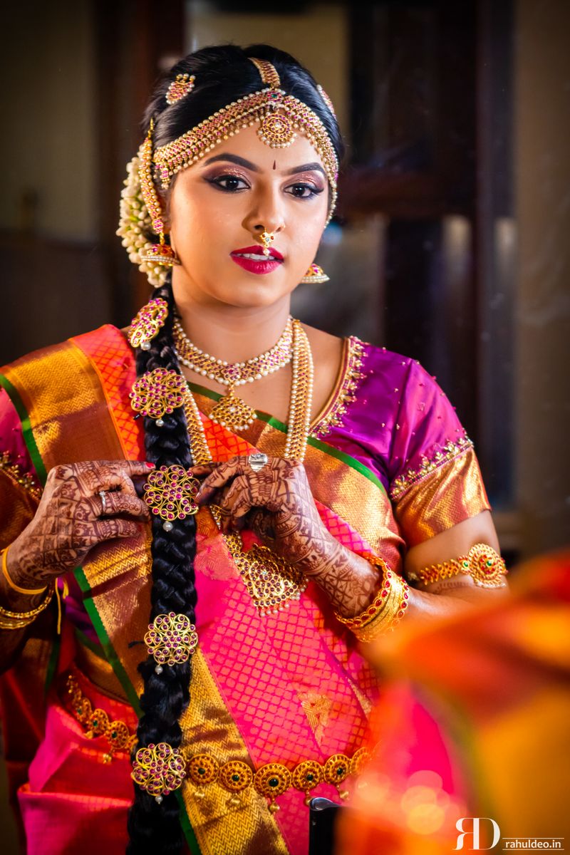 Photo of South Indian bridal look.