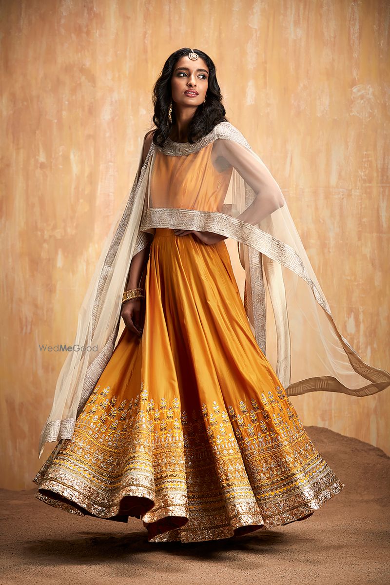 MUSTARD YELLOW ANARKALI SET