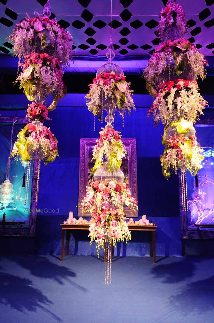 Photo of Suspended Floral Arrangement Decor