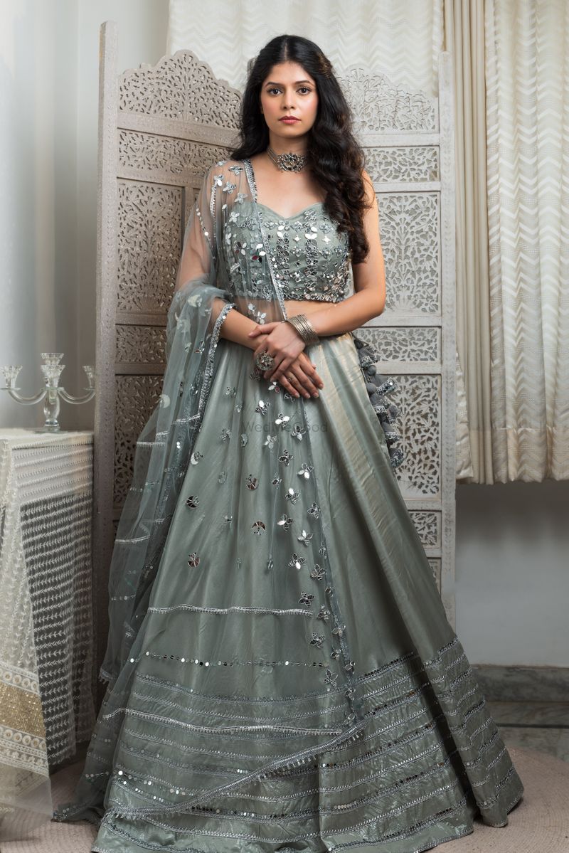 Beautiful Grey Color Lehenga Choli For Wedding – Joshindia