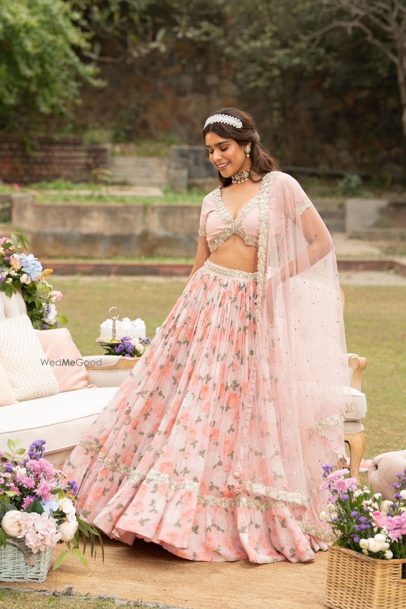 Pink Sequins Thread Embroidered Lehenga Blouse with Dupatta Stunning Bridal & Party Wear