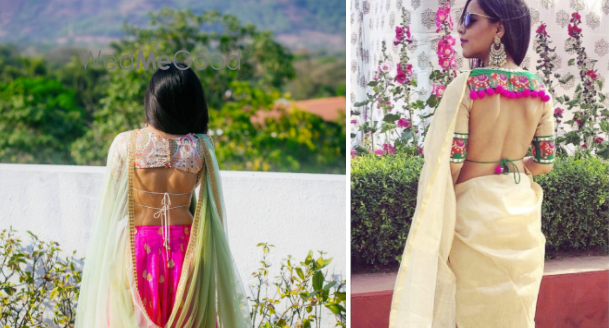 10 Blouse Styles For The Bride Who Wants To Show a Little Skin!