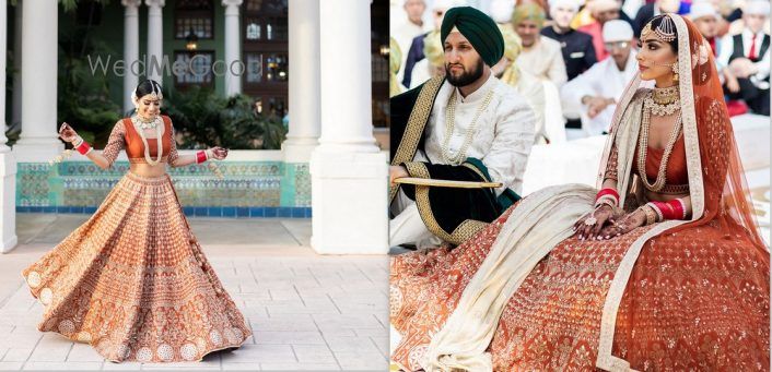 100 Best Orange And Mint Bridal Lehenga Photos Latest Ideas