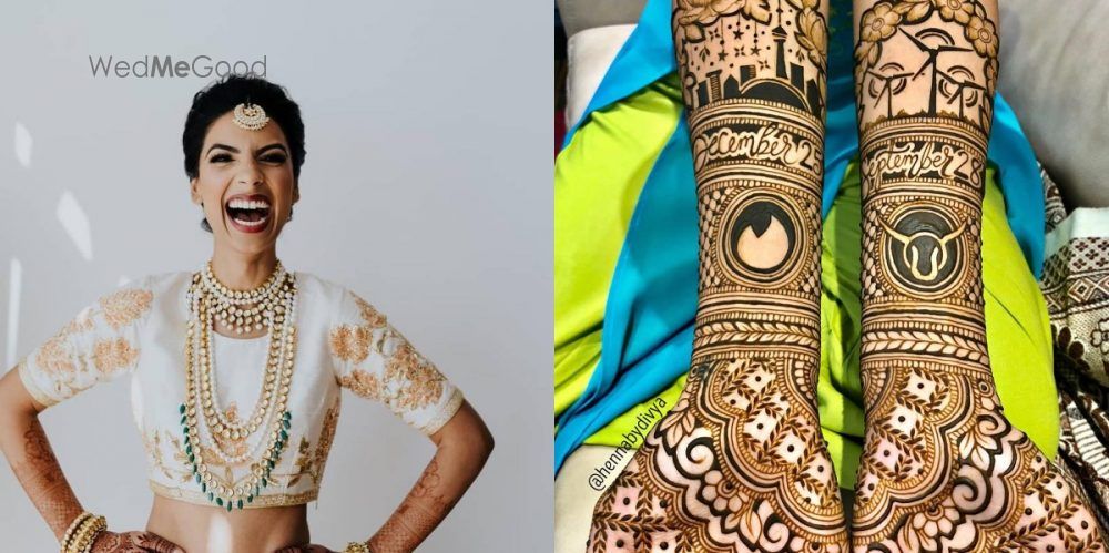 This Bride Got A Tinder Logo In Her Bridal Mehendi & We Think It's LIT!