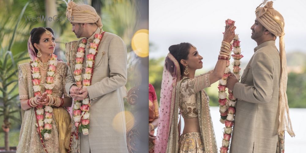 An Intimate Wedding With The Bride In A Glimmering Gold Lehenga