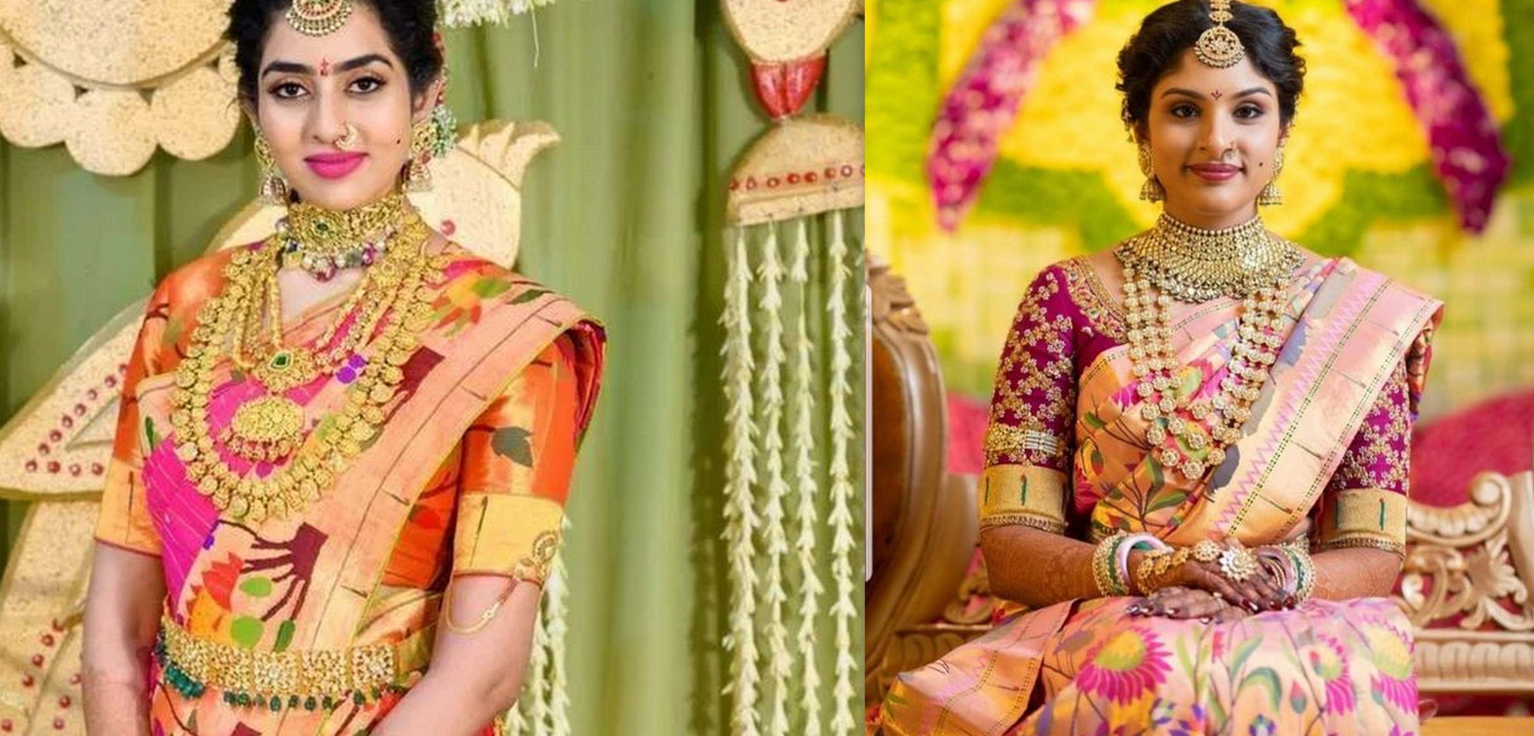 Smiling Beautiful Maharashtrian Girl Traditional Sari Stock Photo  1460784896 | Shutterstock